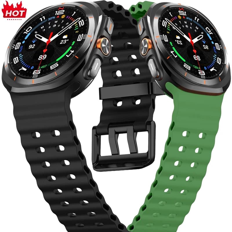 Marine Silicone Strap For Samsung watch ultra 47mm Sports Bracelet No Gaps Band Samsung Galaxy Ultra 47mm watch band Accessories