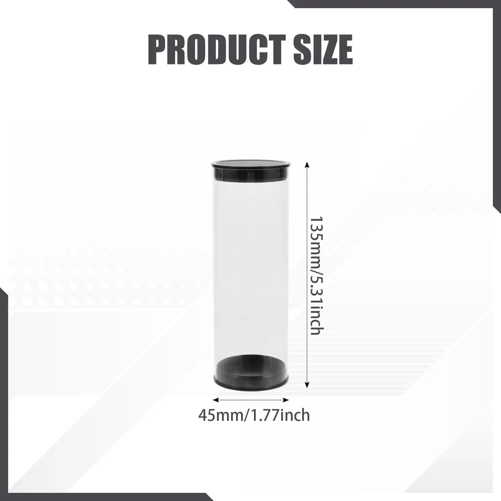 Dustproof Golf Ball Case PVC Holder Portable Barrel Tube for Golf Practice Supplies Sports Golfing Accessories