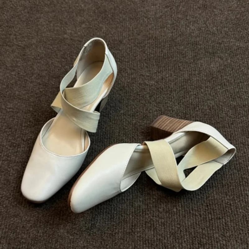 Round Toe Round Toe Slip-on High non-slip heels High non-slip heels resistant to wear