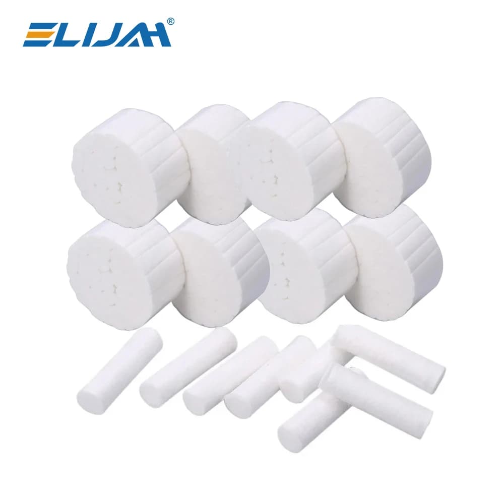 ELIJAH 100/50 Pz Cotton Roll Used And Dropping Cotton Rolls Medical Surgery Dentale Tooth Whitening Tooth Cleaning Cotton Roll