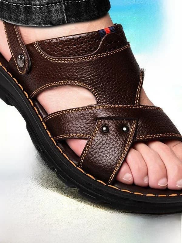 Sandali Estivi da Uomo con Suola Morbida, Scarpe Casual da Spiaggia Antiscivolo e Resistenti all'Usura, Ciabatte Traspiranti con Design Traforato
