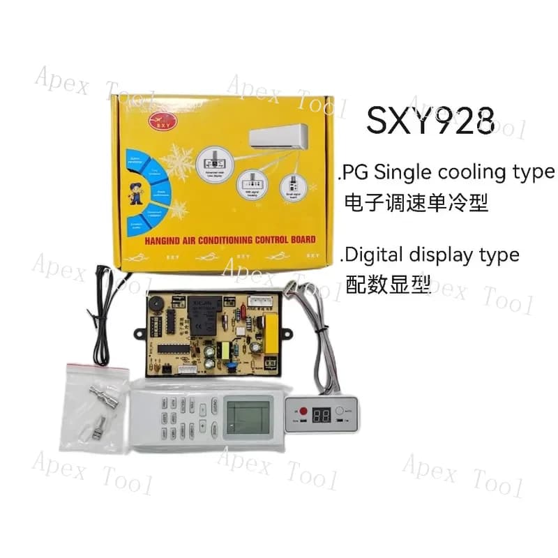 Scheda Madre Universale per Climatizzatore, Scheda di Controllo Elettrico Motore PG, Raffreddamento Singolo, Display LED