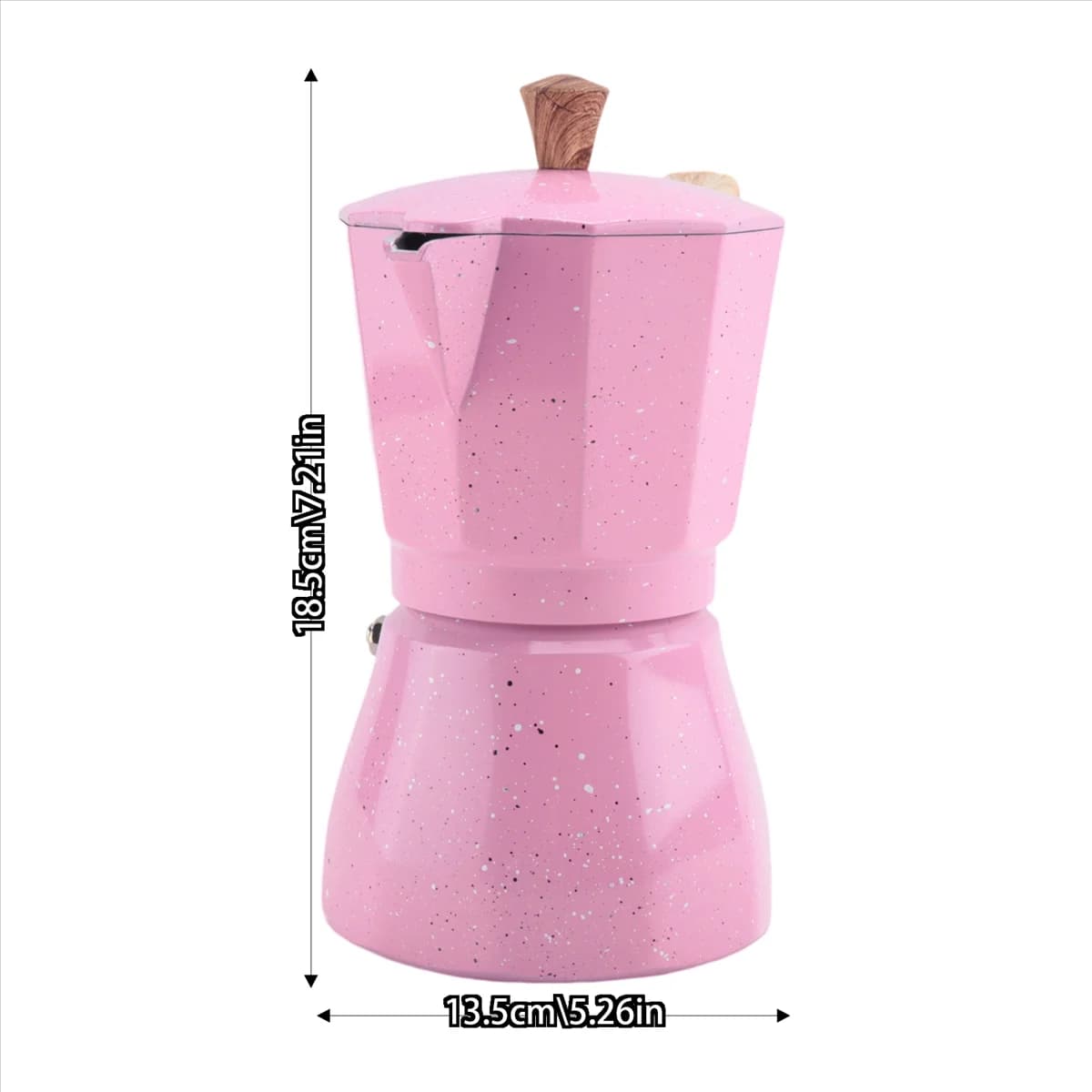 RANA Latte Mocha Caffettiera Italiana Moka Espresso Cafeteira Caffettiera Caffettiera Piano cottura 300Ml Rosa