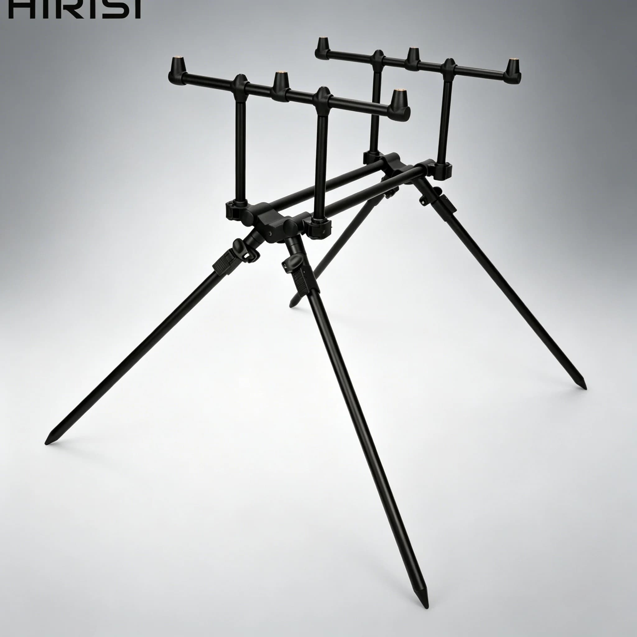 Hirisi Carp Fishing Rod Pod Set for 3 Fishing Rods Bank Sticks Rod Holder Support Fishing Accessories RP151