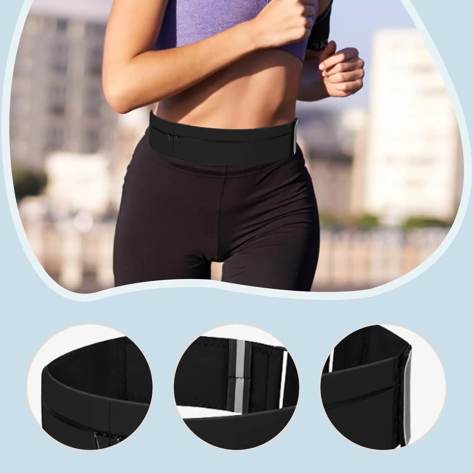 Running Waist for Women and Men, Lightweight and Multi-functional, Cycling, Camping, Jogging, Fitness & Fitness