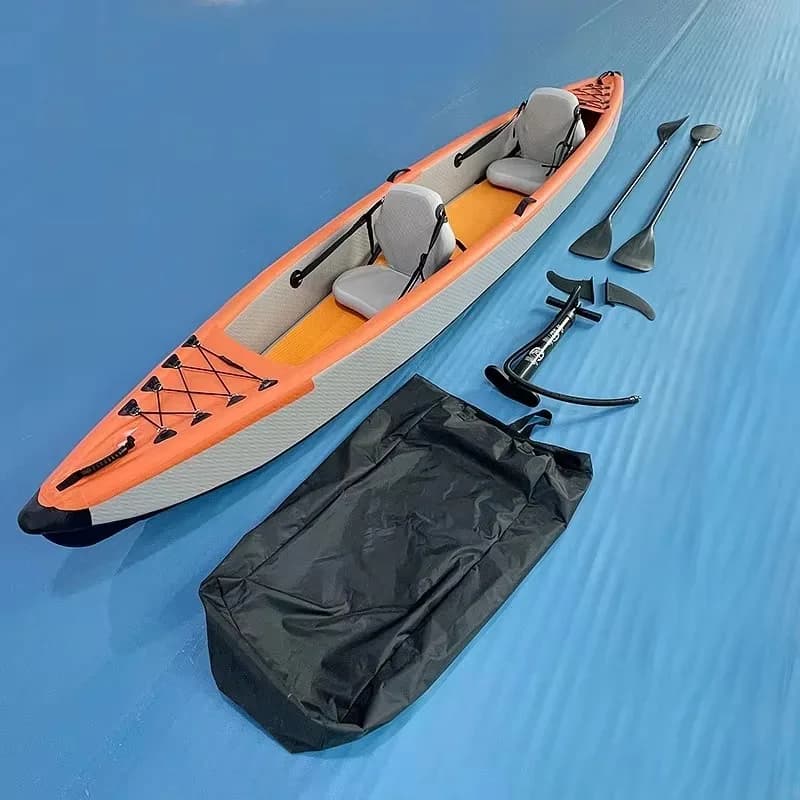 Kayak Gonfiabile Popolare 2026 per Una o Due Persone, ad Alta Pressione, Interamente in Drop Stitch, con Pagaie