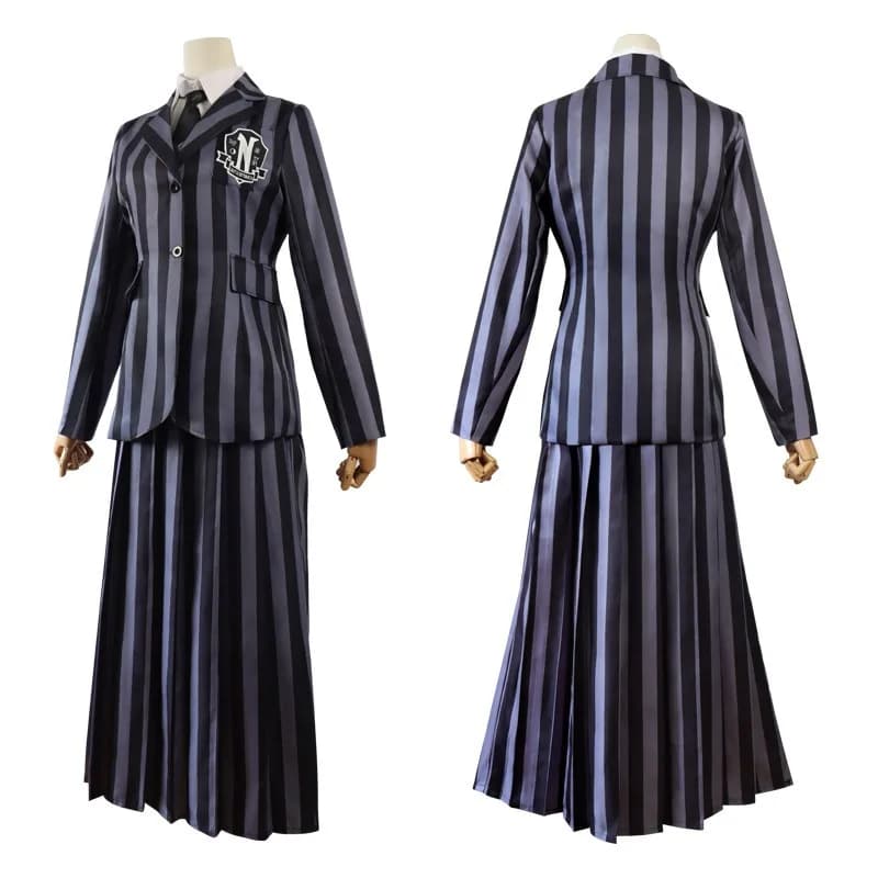 Halloween Queen Play Costume Suit Female Protagonist Same Striped School Uniform Goth Mesh Floral Daily Dress Cosplay Stage Suit