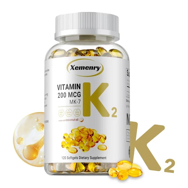Vitamin K2 MK-7 supplement: supports immune function, joint and heart health, superior absorption, increases energy, not GMO