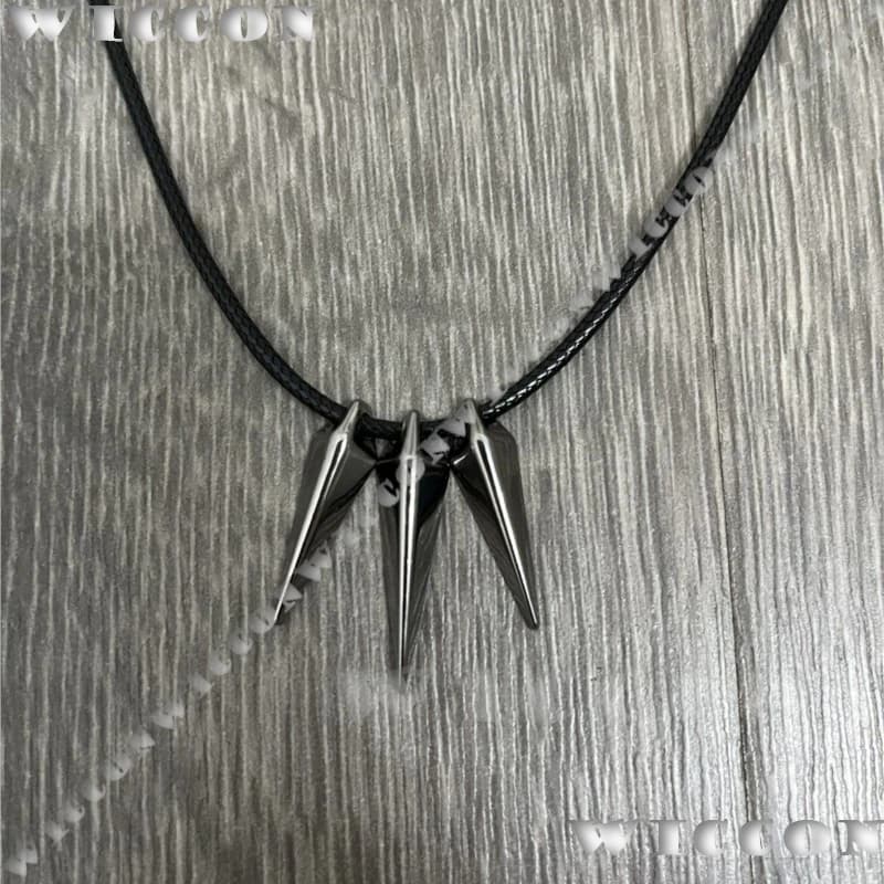 Collana Nera Yoh Asakura Shamann King Anime Cosplay, Lunghezza 58cm, per Uomo e Donna, Outfit Halloween, Roleplay, Navidad, Carnevale, Eventi