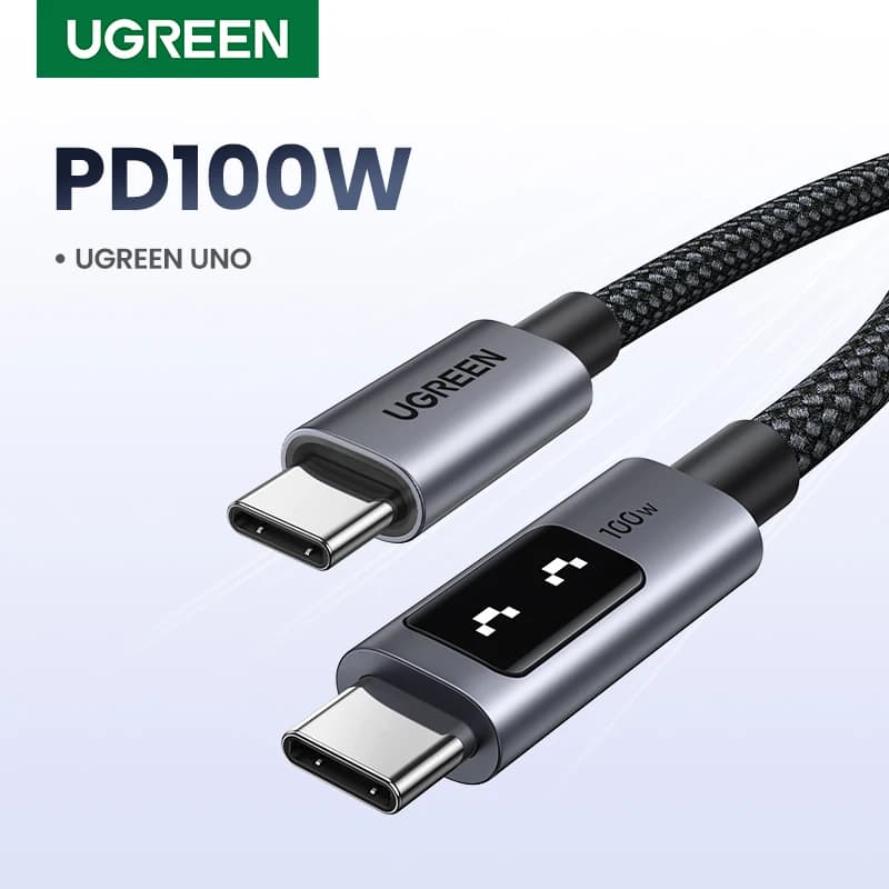 UGREEN UNO PD100W Quick charging USB C cable for iPhone 17 16 15 C type C data cable for Samsung Xiaomi MacBook charging cable