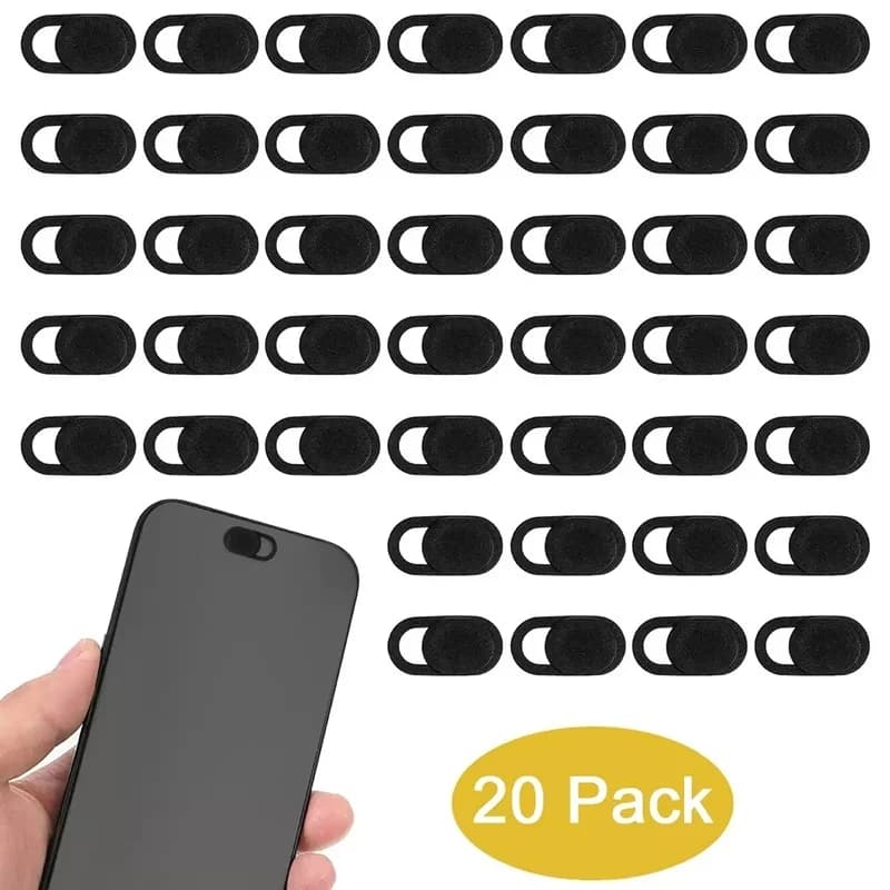1-20Pcs Webcam Cover Shutter Magnet Slider Metal Camera Cover For iPad Tablet Web Laptops PC Camera Phone Lenses Privacy Sticker