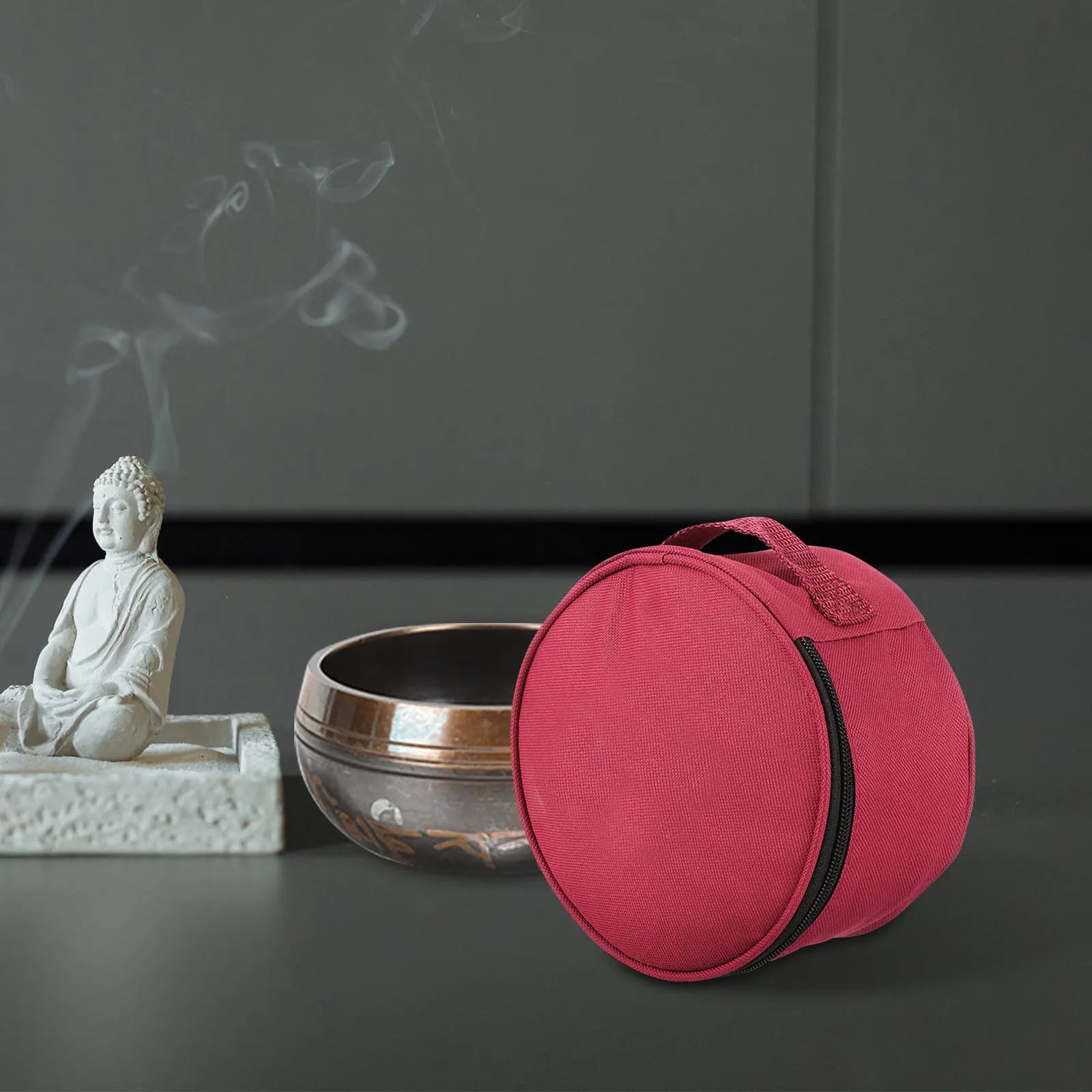 Nepal Buddhist Sound Bowl Bag Delicate Cloth Singing Bowl Storage Case Portable Carrying Pouch Holder for Mindfulness