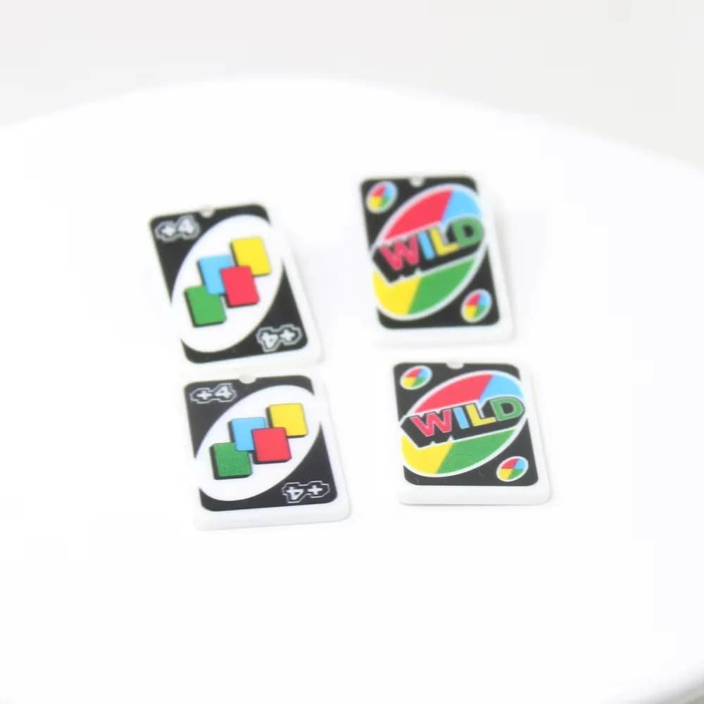 8 Pz/lotto Peker Gioco di Carta di Fascino Acrilico Flatback 2 lati Ciondolo Per Orecchino Collana Portachiavi Gioielli Fai Da Te Che Fanno I Risultati