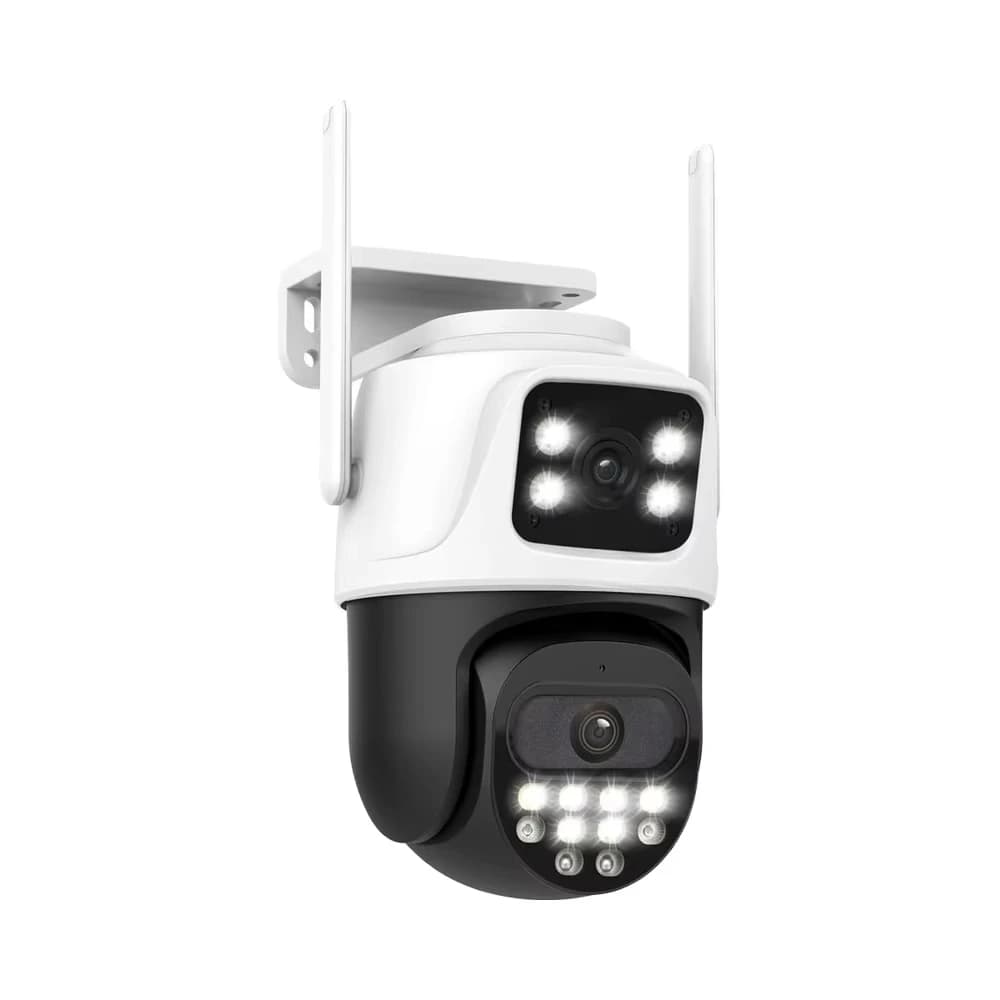 6MP Doppia Lente 2.4G WiFi PTZ Esterno Interno Colore Visione Notturna Smart AI Auto Tracking Alert Telecamera di Sicurezza di Sicurezza Domestica