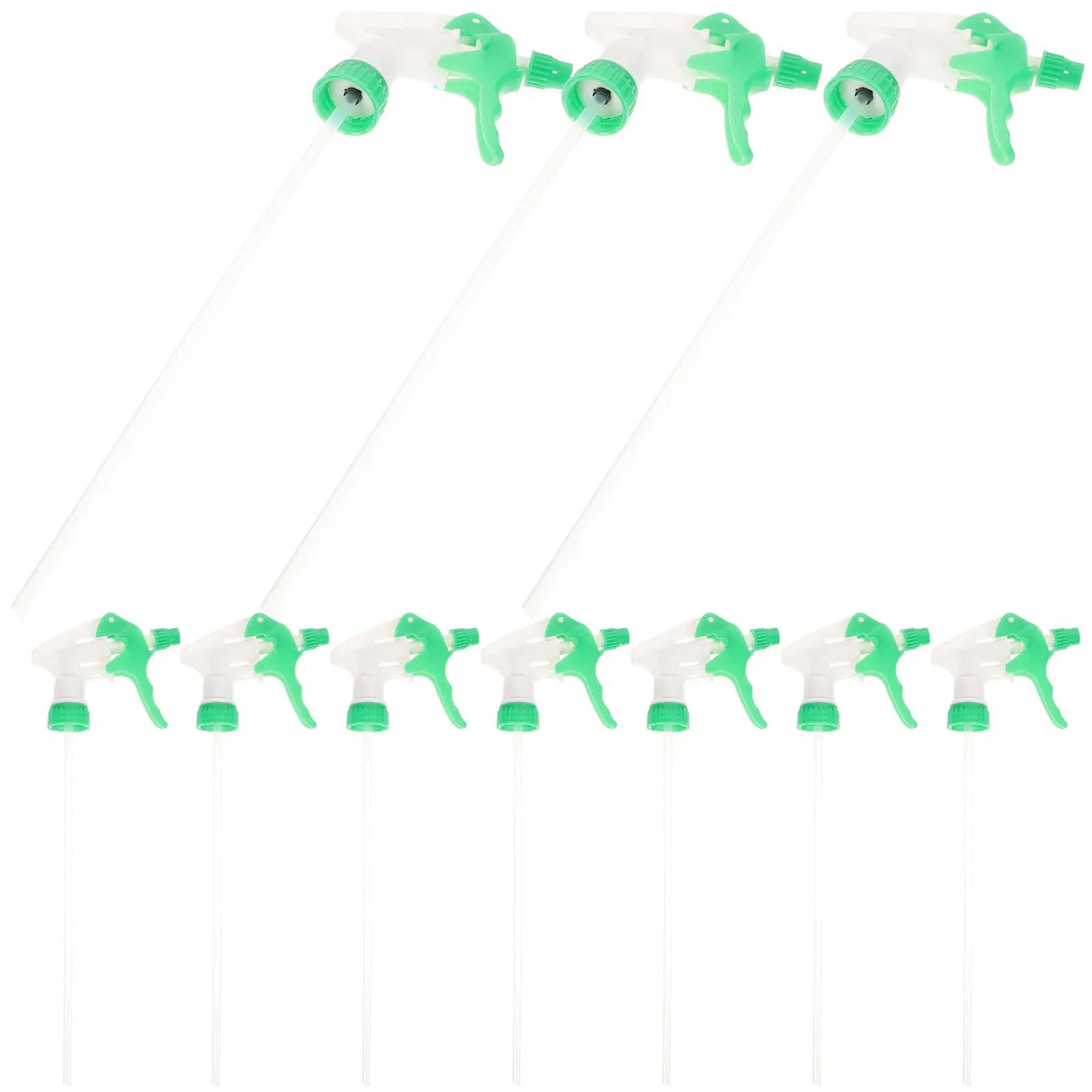 10Pcs Hand Button Nozzle Plastic Water Nozzle with Comfortable Grip Long Straw for Deep Bottle Extraction Garden Watering
