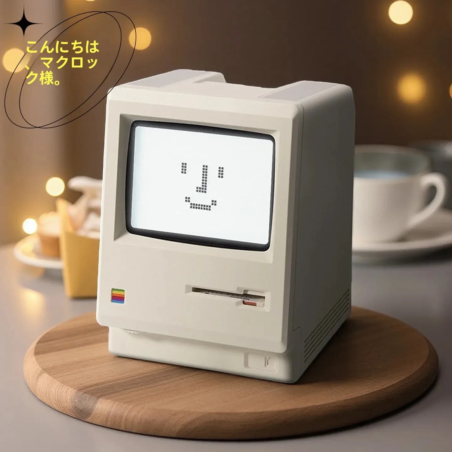 Mackintosh Retro Alarm Clock: a classic desk decoration with digital watch design