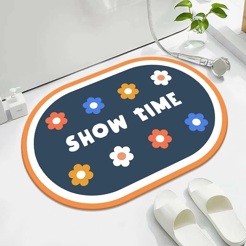 Tappetino da bagno Fango diatomee morbido Tappetino antiscivolo per WC che assorbe l'acqua Tappetino per porta d'ingresso per WC Tappetino ad asciugatura rapida
