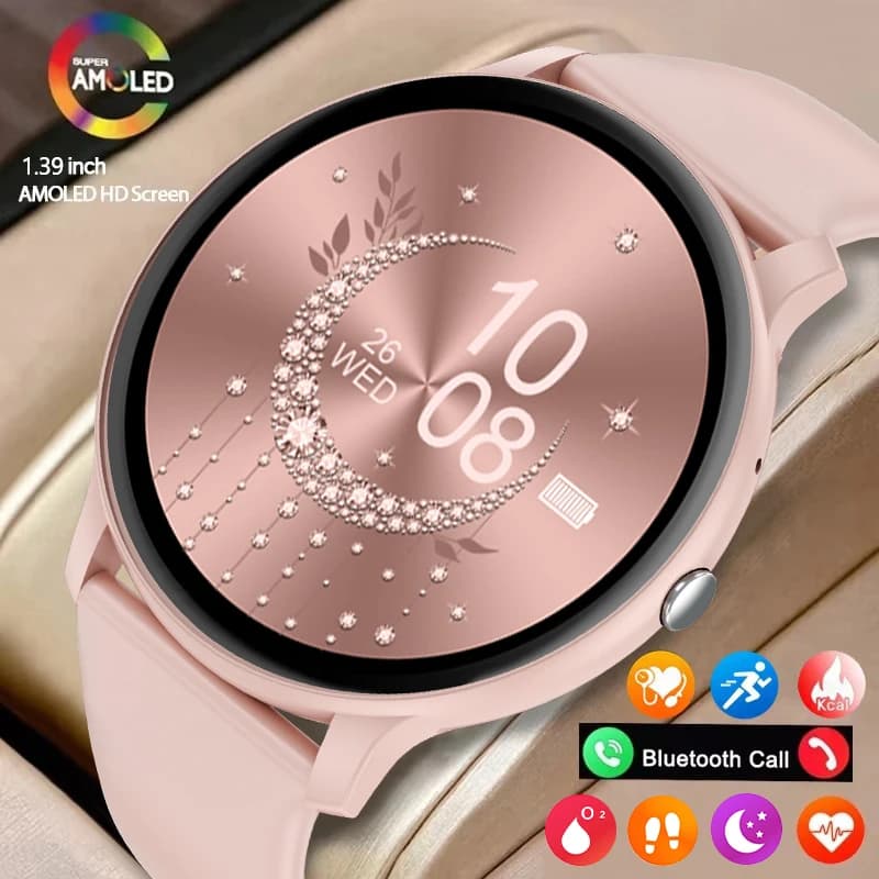 2025 reloj mujer Smart Watch 1.39 pollici risposta fare chiamata messaggio calorie sportive orologi quadrante fai da te previsioni meteo per uomo donna