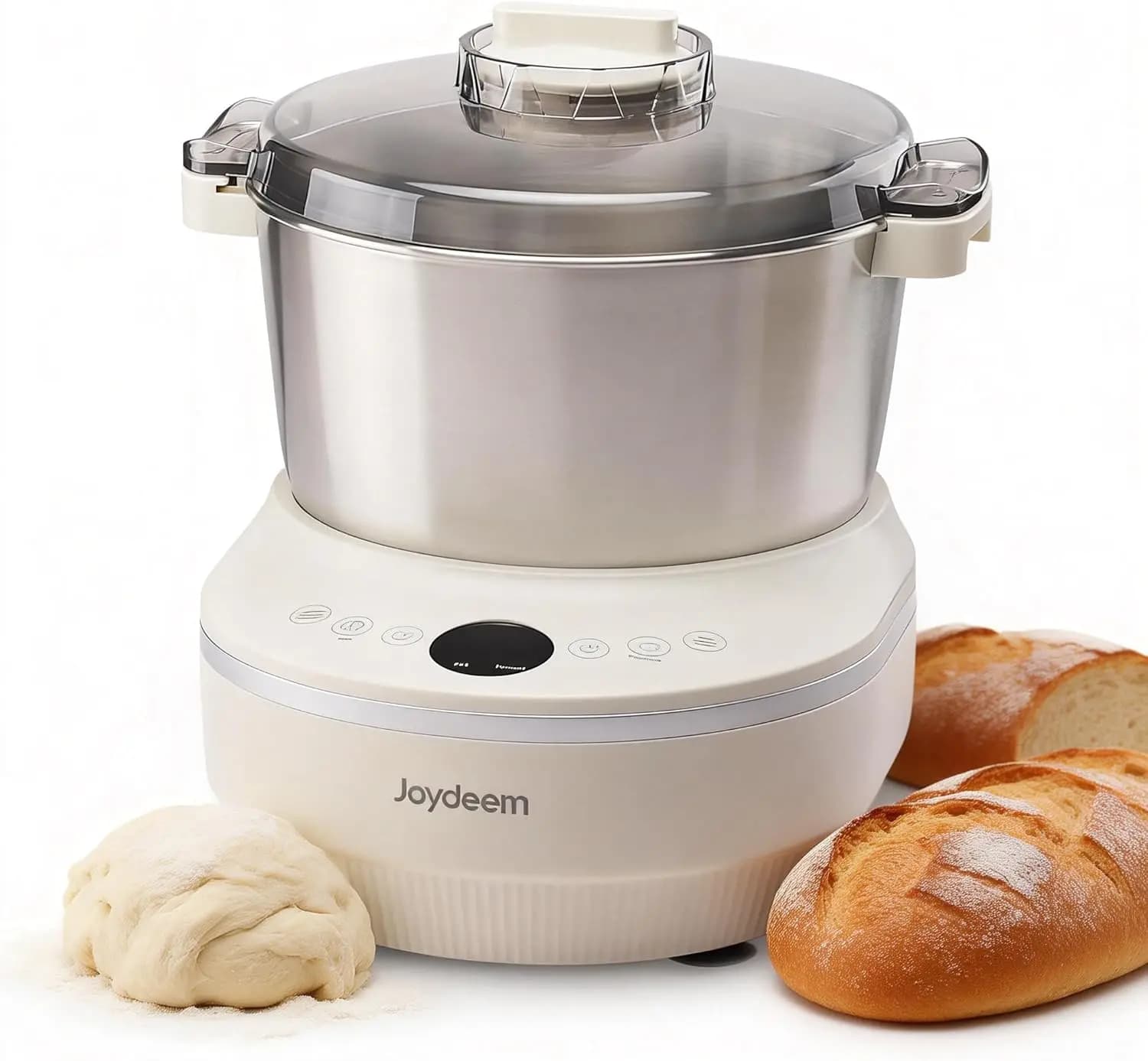 Impastatrice Elettrica con Funzione di Fermentazione, Macchina Impastatrice da 5,3 Litri, Perfetta per Pane, Pizza, Roti, Impasto per Ravioli e Sourdough