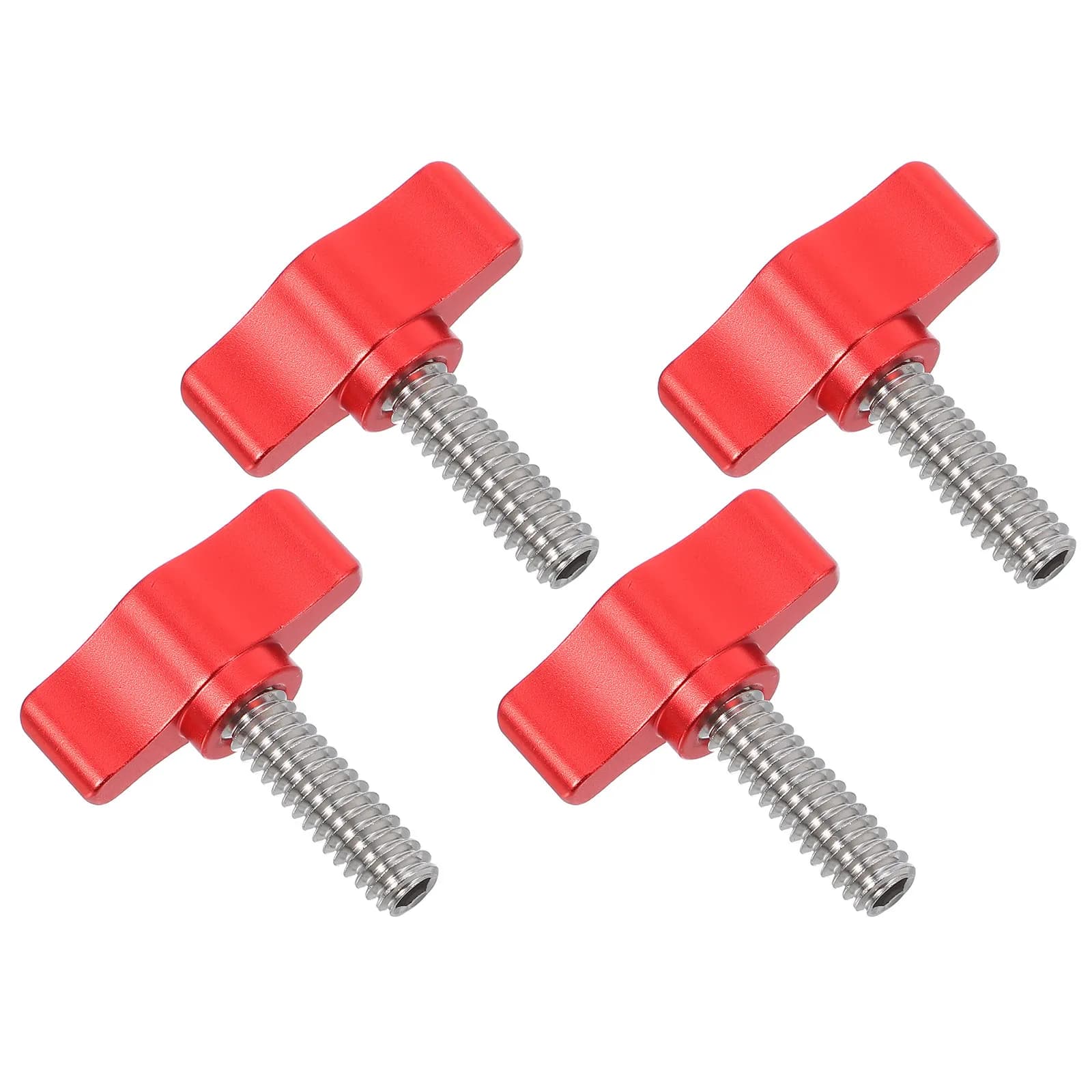 4Pcs Camera Equipment Tightening Thumb Screws Threaded Aluminum Knobs Adjustable Clamping Screws for Tripod Mount