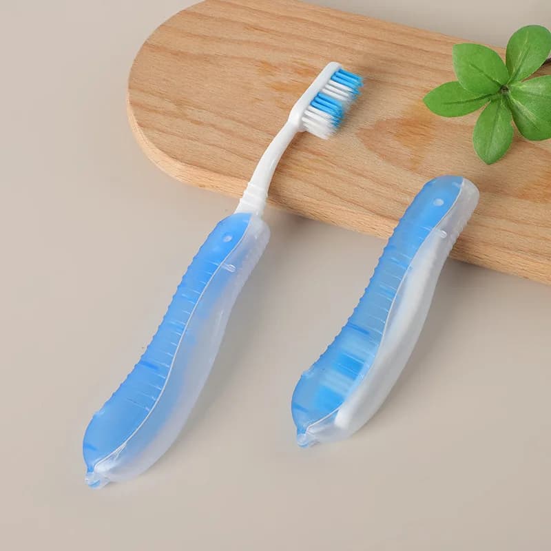 Spazzolino da Denti Portatile Igienico Monouso Pieghevole per Viaggi, Campeggio ed Escursionismo, Strumenti per la Pulizia dei Denti