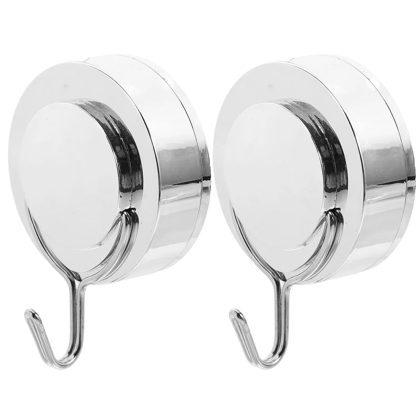 2 Ganci in Metallo con Ventosa per Bagno, Senza Tracce, Appendiabiti da Parete in PVC ABS, Supporto per Stoccaggio Domestico, Gancio per Doccia, Porta Asciugamani