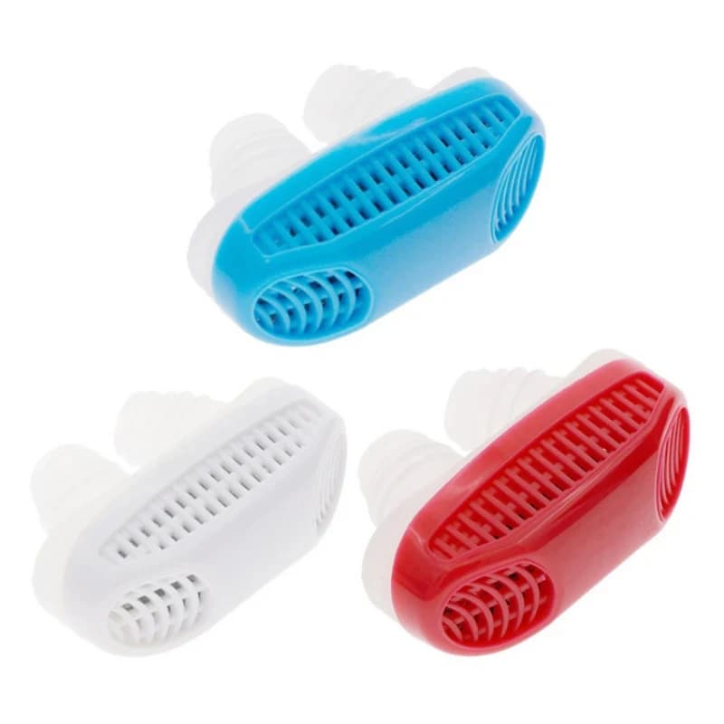 1-4 Pezzi Dispositivo Anti-Russamento 2 in 1 con Purificatore d'Aria, Allevia la Congestione Nasale, Clip Nasale Anti-Russamento per Dormire