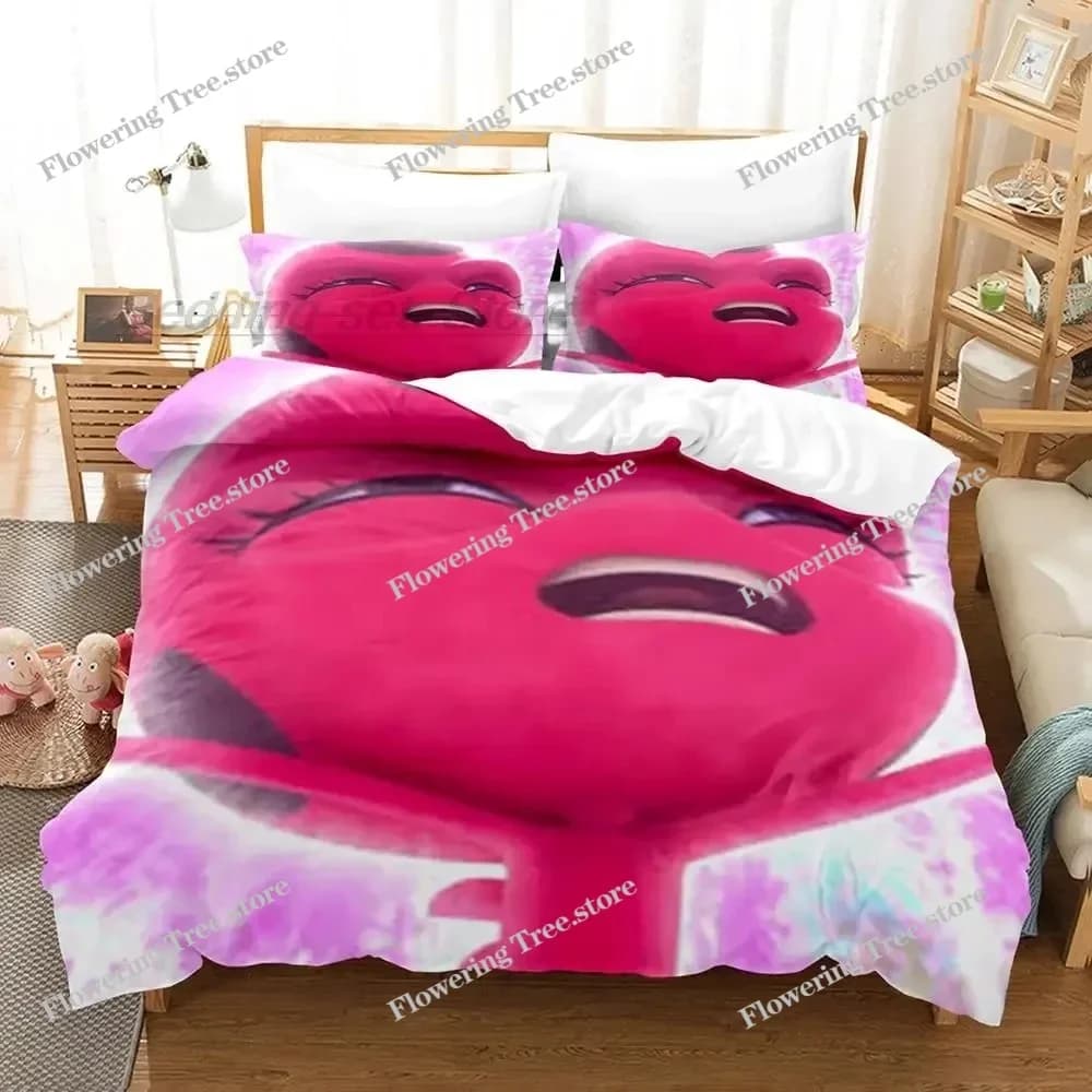 Nuovo set di biancheria da letto Bibble meme, set per letto singolo, matrimoniale, queen size, king size, per adulti e bambini, set copripiumino, set lenzuola 3D anime.