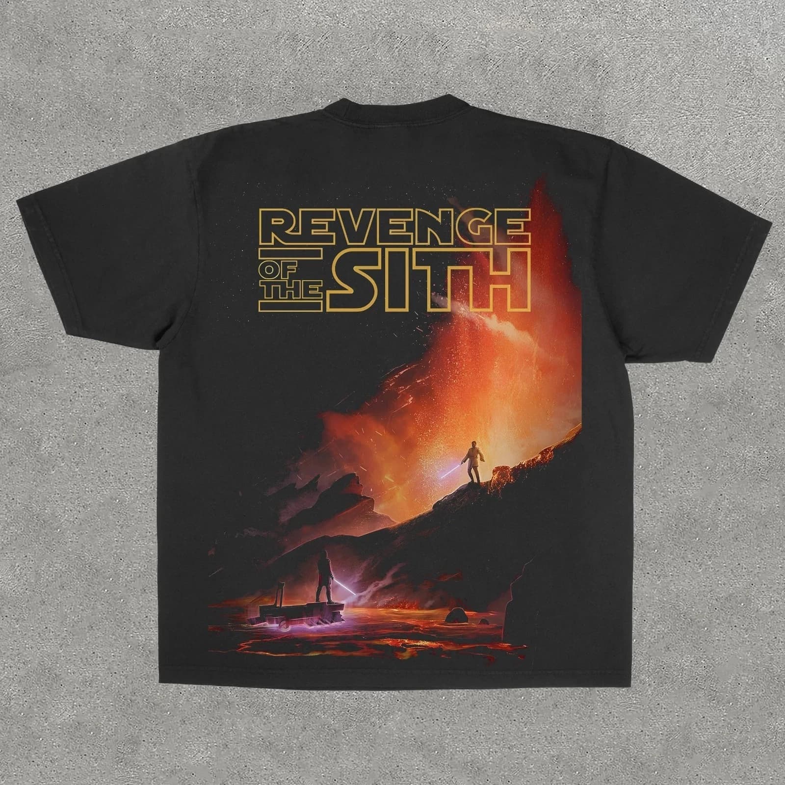 T-SHIRT UNISEX GRAFICA RETRO Episodio III – La vendetta dei Sith Maglietta da uomo