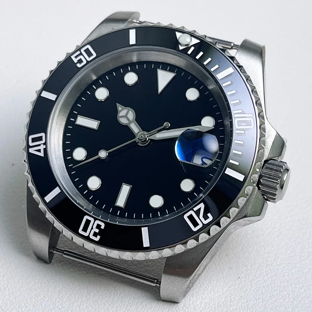 Luxury Men's Automatic Mechanical Movement Watch, Ceramic Frame Watches, Sapphire Glass Waterproof Wristwatch 40mm