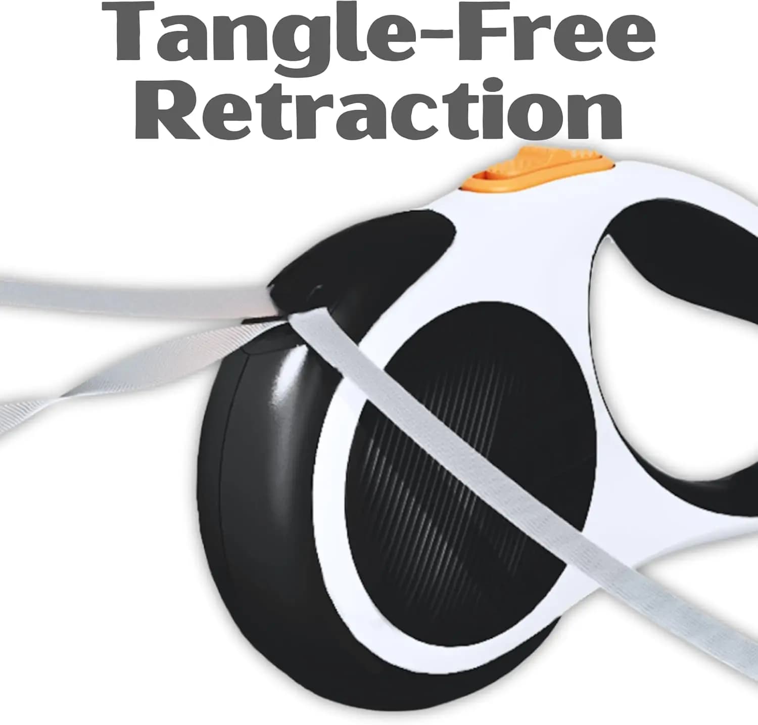 Retractable Dog Leash, Heavy Duty Great Leash , Anti-Slip Rubberized Handle, One-Handed Brake, Strong Nylon Tape, Tangle Free