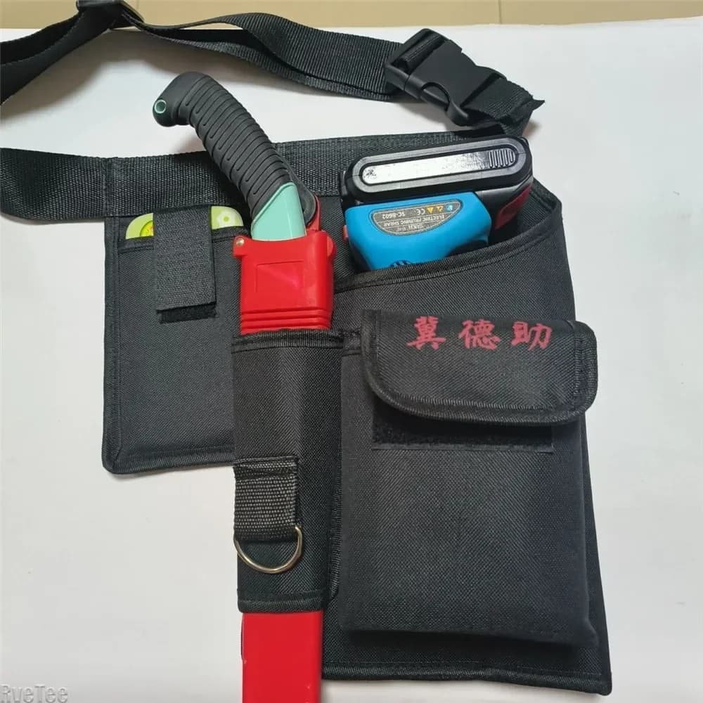 Professional garden pruning tool bag organizer with electric scissors belt, chainsaw, mobile phone, gift for man