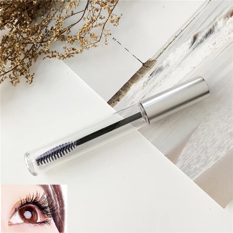 Brand New Vuoto Tubo Mascara Cilia Cream Bottle Liquid Bottle Cosmetic Container Mascara Packing Silver Wuth Plug