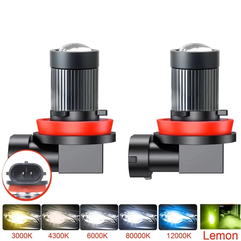 2 pezzi Led H8 H11 H4 H7 lente del proiettore auto fendinebbia lampadine 9005 HB3 9006 HB4 9012 Hir2 Canbus potente mini lampada 120W 30000LM