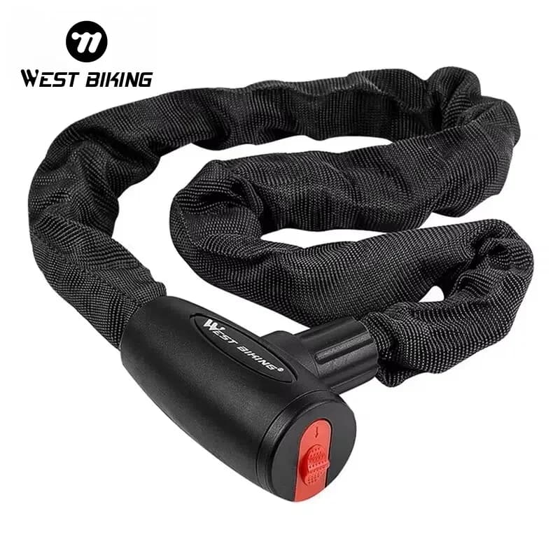WEST BIKING bicicletta antifurto catena serratura lega di acciaio duro durevole Bold Lock per MTB Bike moto Scooter accessori per ciclismo