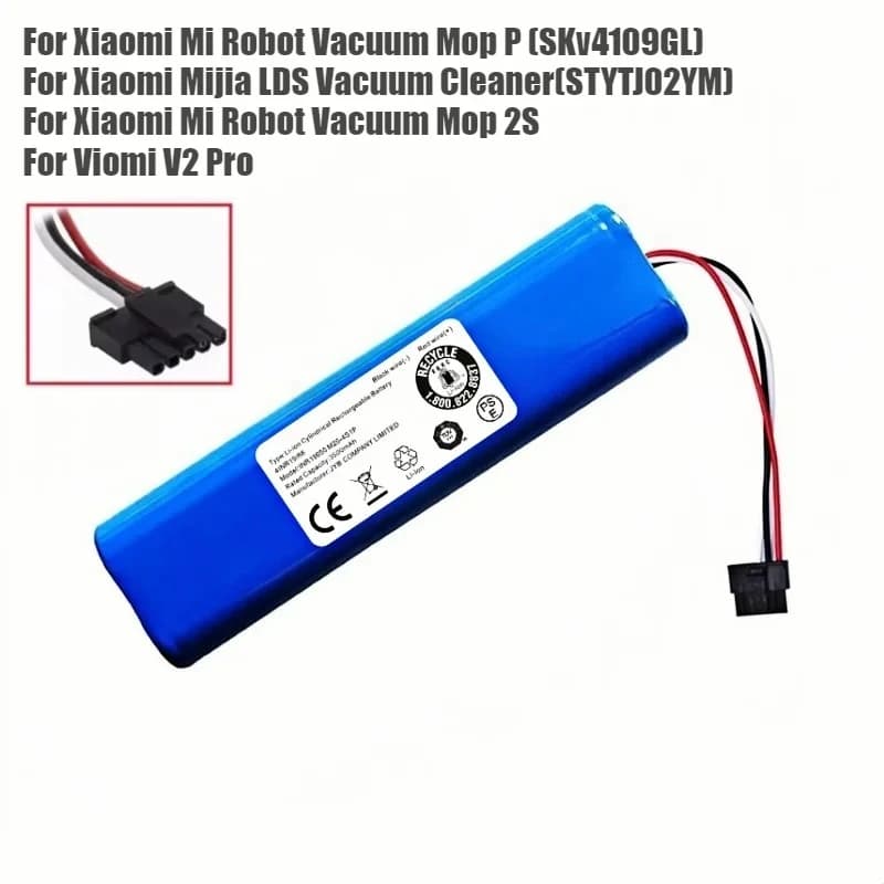 STYTJ02YM Batteria Originale 14.8V per Xiaomi Mijia LDS Aspirapolvere, Mi Robot Vacuum-Mop P, Mi Robot Aspirapolvere-Mop 2S/Haier JX37