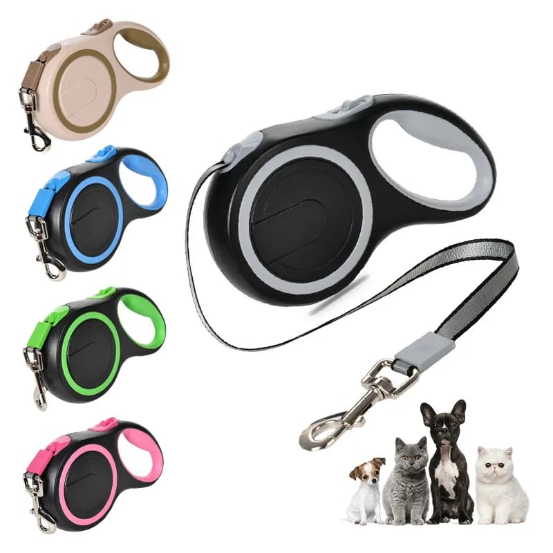 Automatic Retractable Leash for 50kg Medium to Large Dogs Outdoor Extendable Dog Walking Rope Durable Dog Chain with Handle