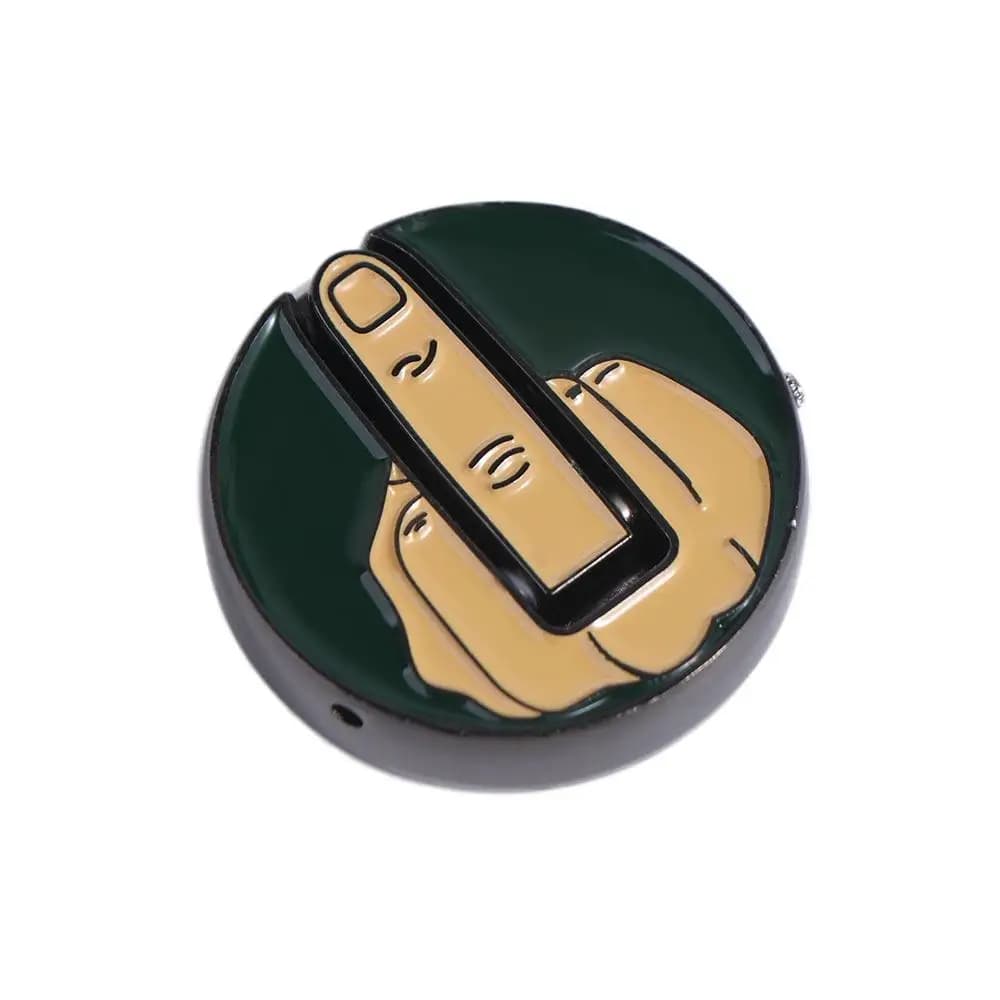 Funny Golf Balls Middle Finger Golf Ball Marker Middle Finger Green Funny Golf Ball Markers Ball Marker Funny Golf Ball Marker