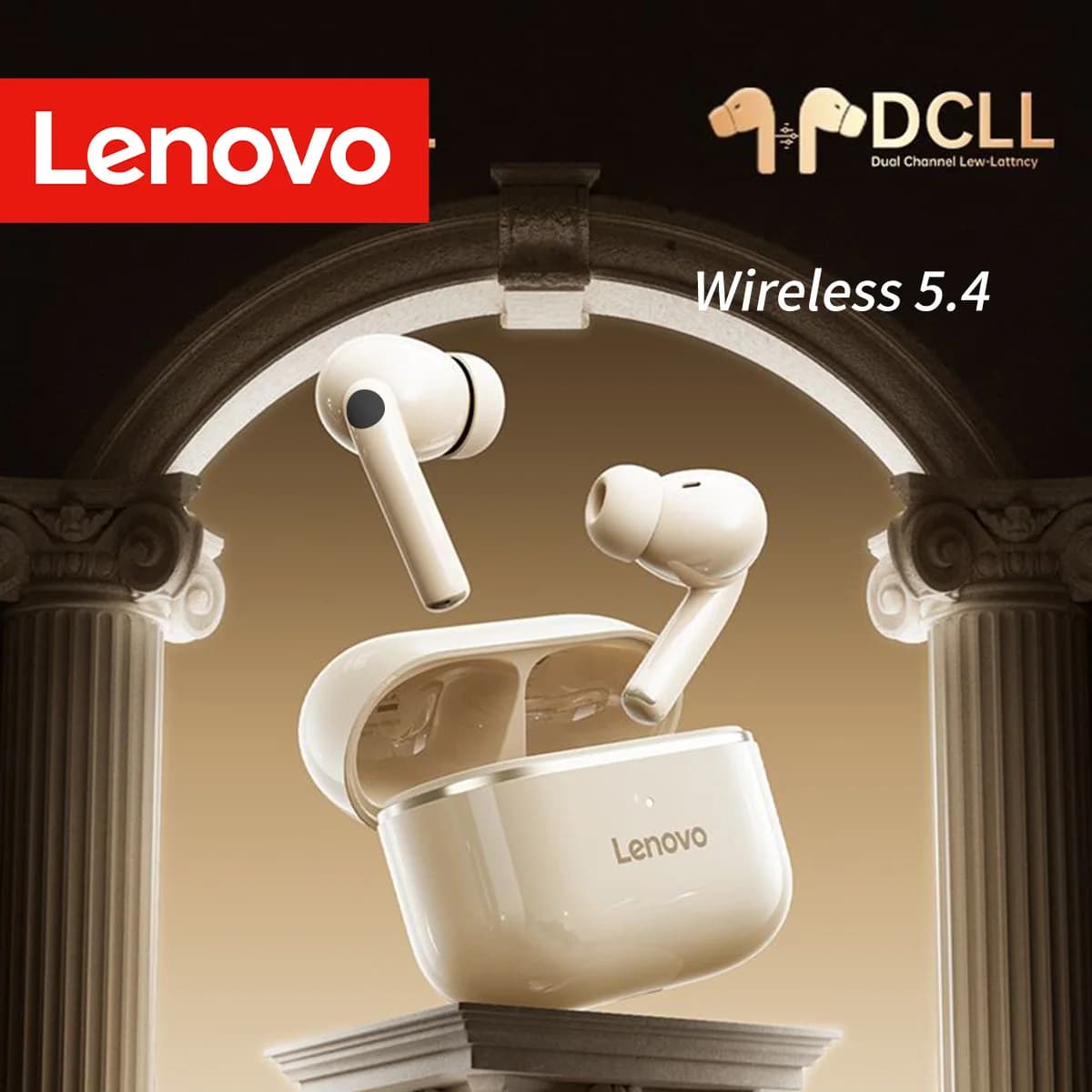 Lenovo Original EA230 TWS Bluetooth 5.4 Quick Connect Earphone Ergonomic Design Headphones Powerful Transmission Speed Headset