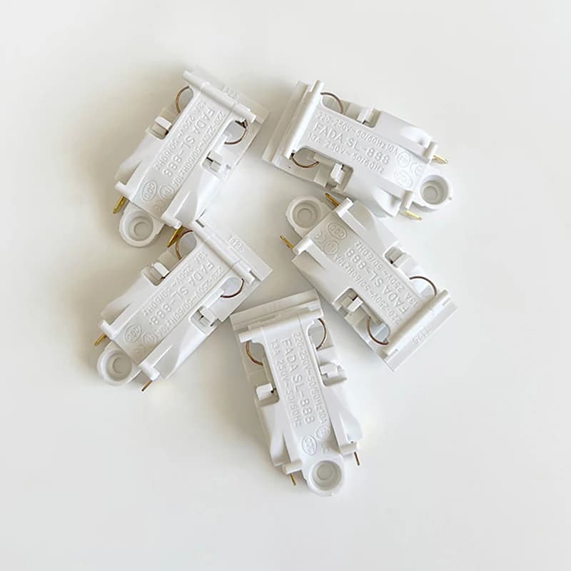 △ 5 Pcs Electric Kettle Switch Accessories 16A White High Power Temperature Control Automatic Outage Handle Key Switch