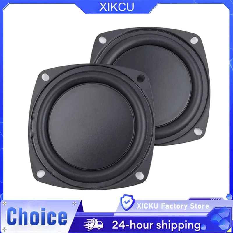 XIKCU Radiatore Universale per Woofer, Altoparlante Passivo per Bassi 2/3/4 Pollici, Diaframma per Altoparlante a Bassa Frequenza, Piastra di Vibrazione Fai-da-Te