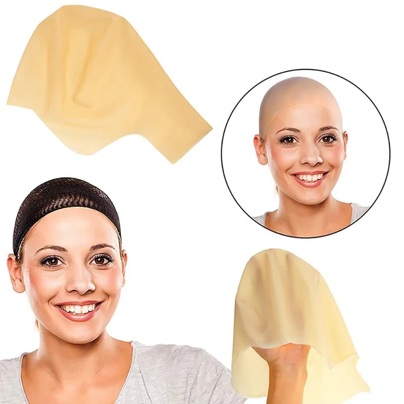 Divertente Maschera in Lattice a Forma di Testa Calva, Unisex, per Feste in Maschera, Cappello per Travestimenti
