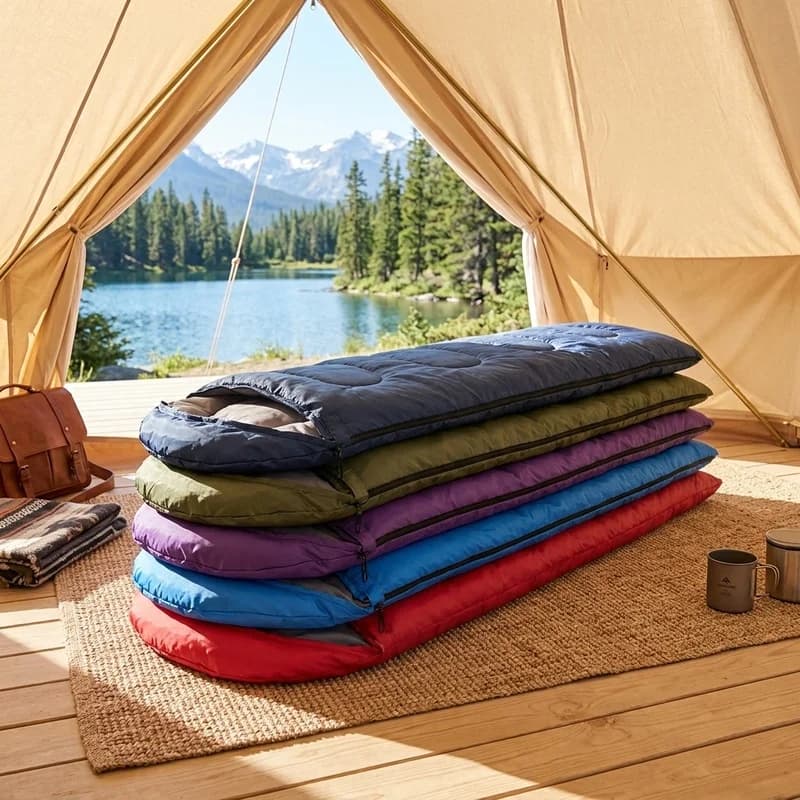 Camping Sleeping Bag Ultralight Waterproof 4 Season Warm Envelope Sleeping Bag for Outdoor Hiking Backpacking Travel