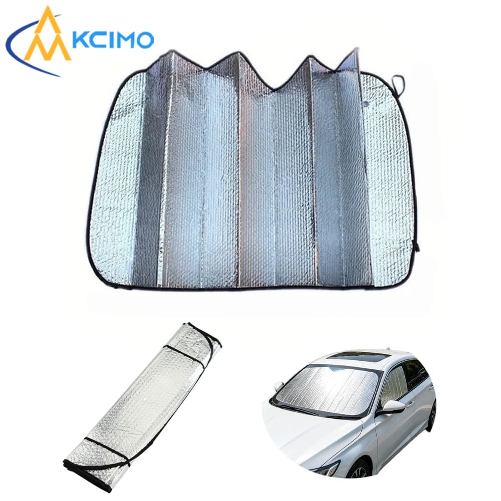 Car Windshield Sun Shade Blocks Heat & UV Folds to Compact Size Universal Fit for Most Cars/SUVs