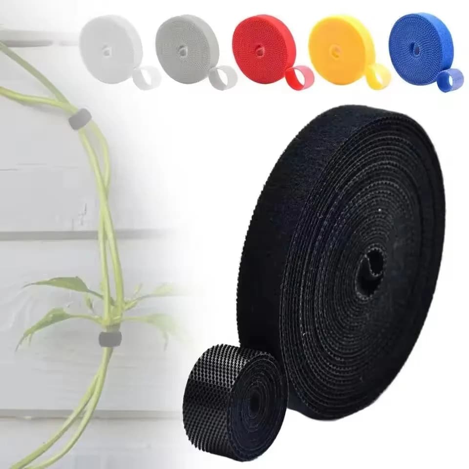Organizzatore Cavi da 5m, Fascette Riutilizzabili in Velcro per Cavi Dati, Nastro in Nylon Tagliabile per Organizzazione Cavi da Scrivania