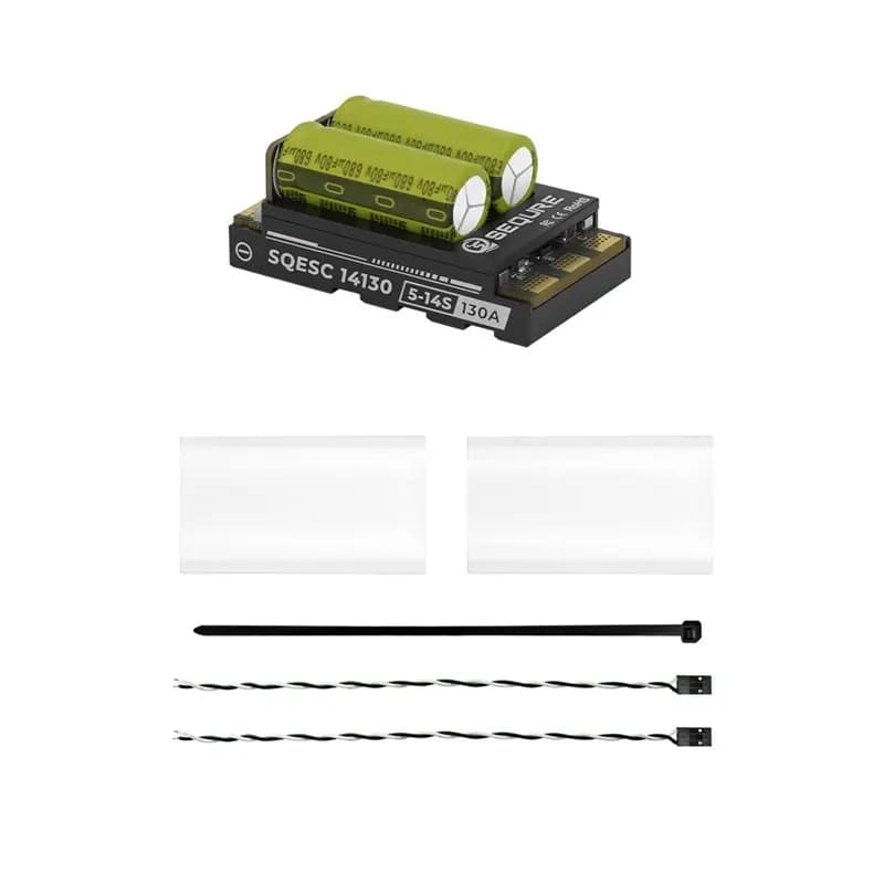 【NEW USER EXCLUSIVE】SEQURE Firmware 5-14S Lipo For Multi-Rotor Drone Airplane Model ESC 14130 130A Brushless ESC Escape32 RC Car