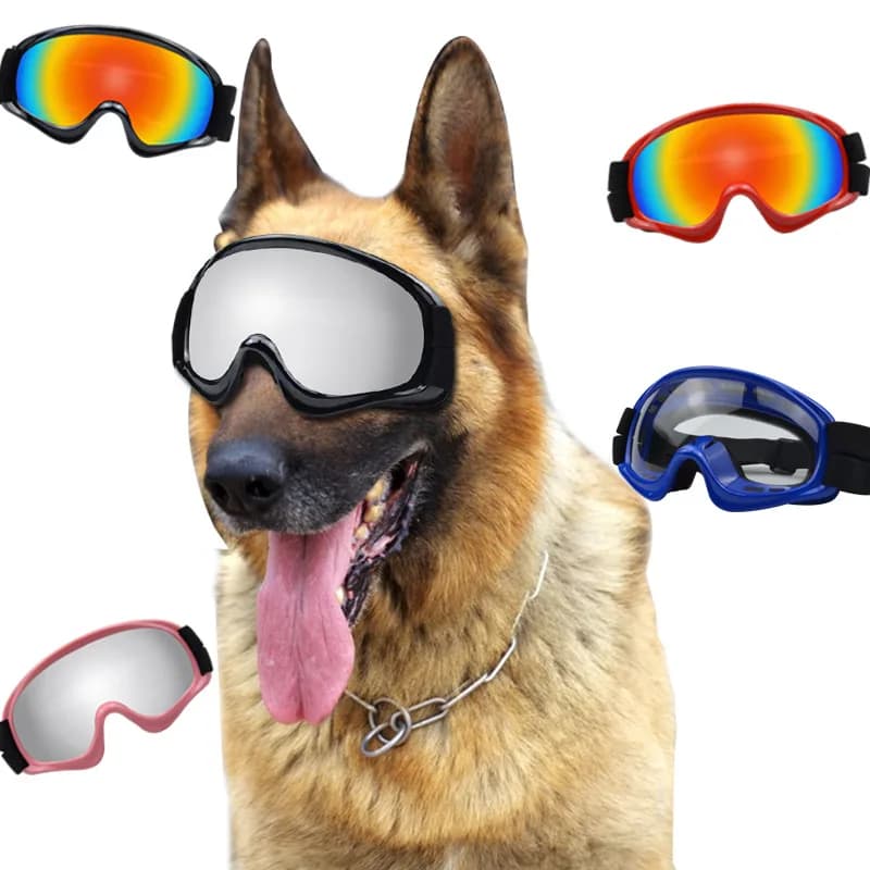 Pet Products Dog Goggles Windproof Outdoor Medium and Large Dog Sunglasses Military Dog Snow Waterproof UV Protection Glasses