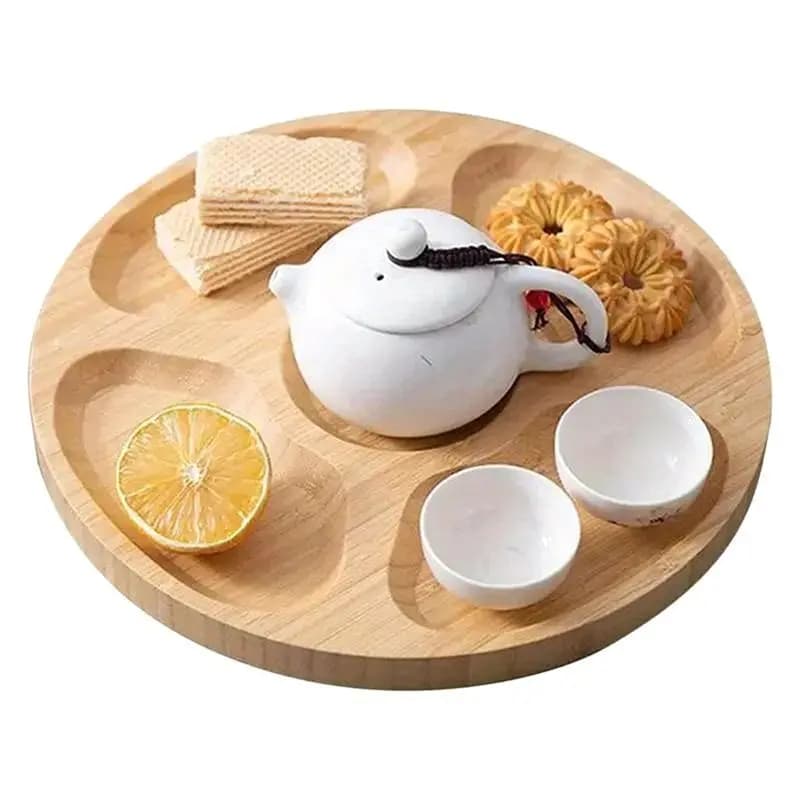 1Pc Piatto di Noci Snack di Caramelle Piatto di Server Diviso Piatto di Frutta Secca Snack Piatto di Antipasto Piatto di Servire Per Il Ristorante