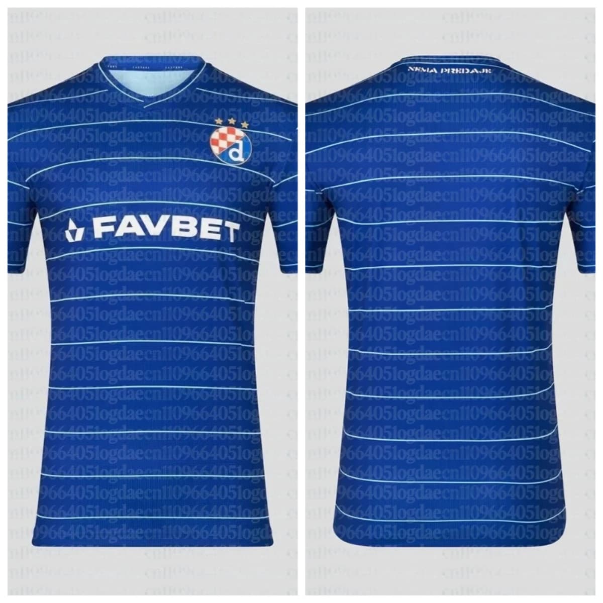 Maglia da Calcio Uomo/Bambino 2025/26 Dino Z Zagreb - Maglietta Sportiva Traspirante per Casa e Trasferta