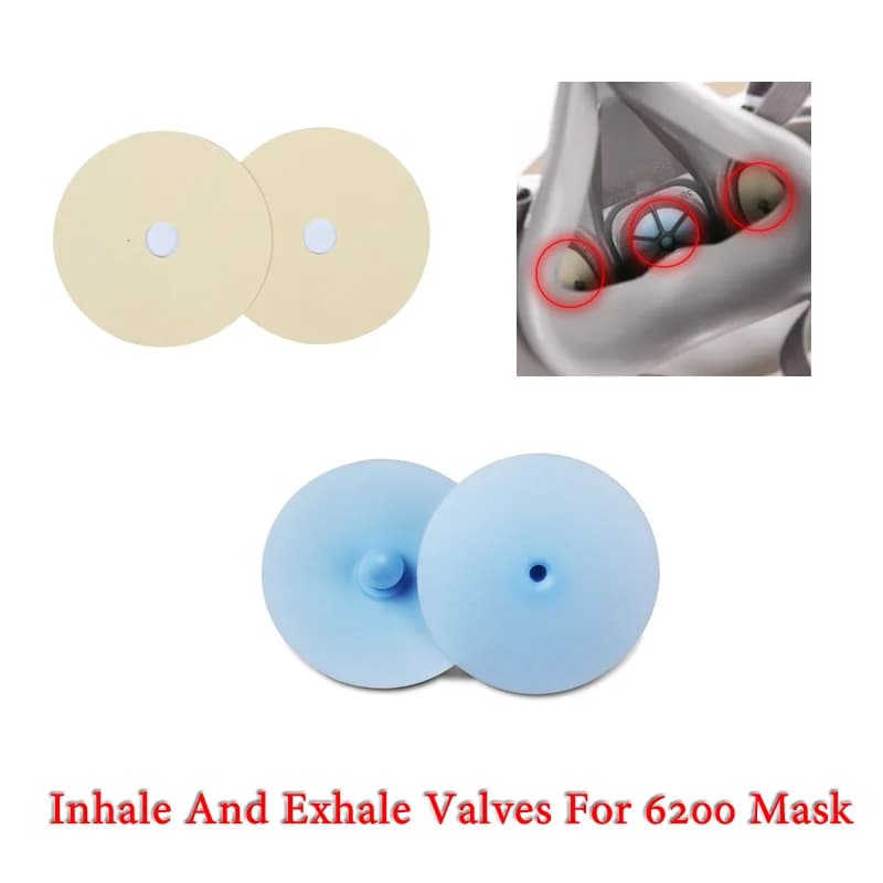 5-10 pieces 6893 Inhalation Valves 6889 Silica Gel Suction Valves 6200 Silica Gel Accessories Mask Replacement for respirator 6200/7502/6800